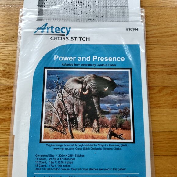 Artecy Cross Stitch Patterns Lot of 5 Animal Themes Elephant Orca Deer Dolphin - Picture 5 of 8